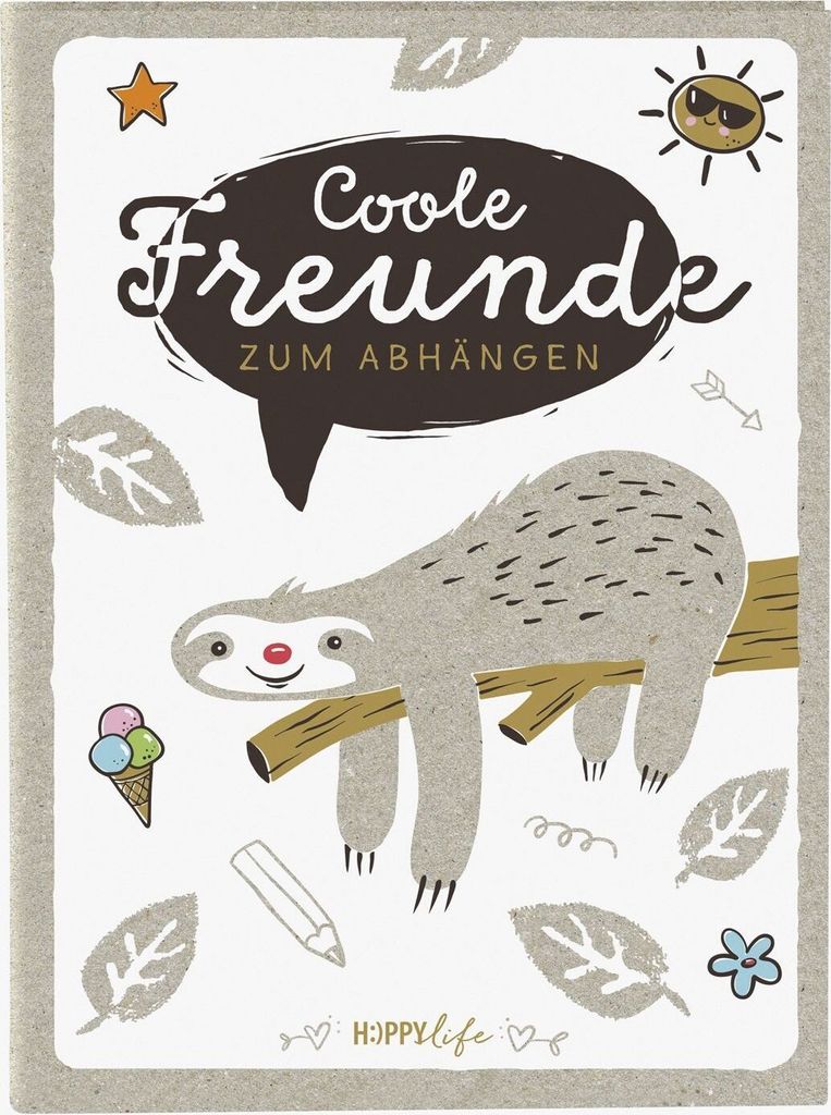 Livre d'amitié Goldbuch Happylife, format A5, 15x21 cm, Image du produit 