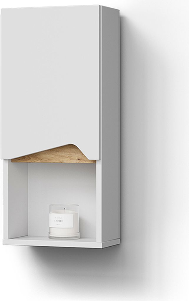 Mobile bagno Livinity Timavo Bianco 30 x 67 cm con porta e Immagine del prodotto 