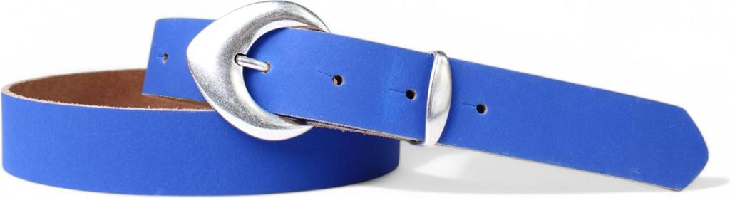 FRONHOFER 3 cm Damen Ledergürtel mit passender Schlaufe in mattsilber