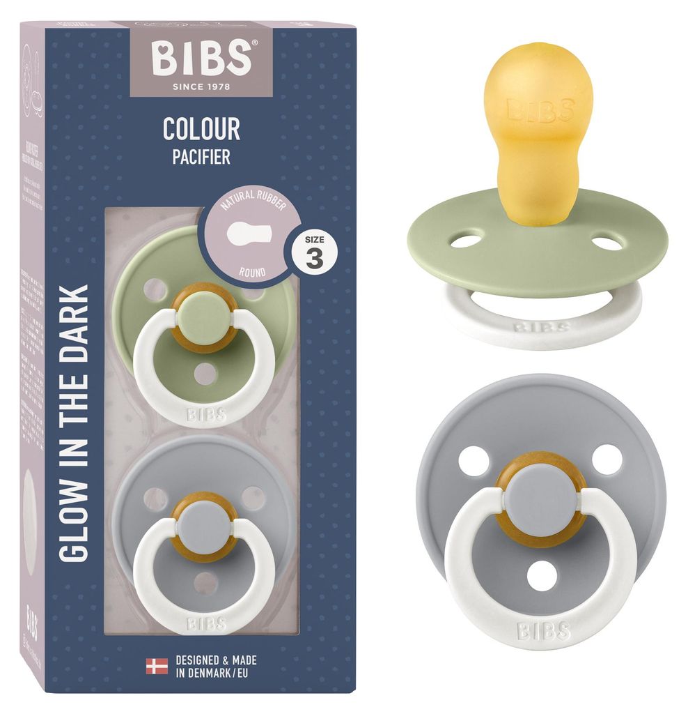 BIBS Colore succhietti in gomma naturale 2 pezzi taglia 3 Immagine del prodotto 