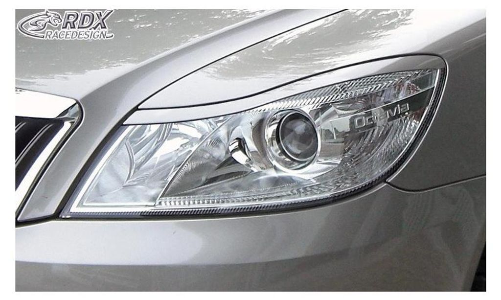 RDX Racedesign Scheinwerferblenden Scheinwerferblende RDSB092 Vorne für SKODA Octavia II Combi (1Z5) ABS (Acrylnitril-Butadien-Styrol-Copolymerisat)