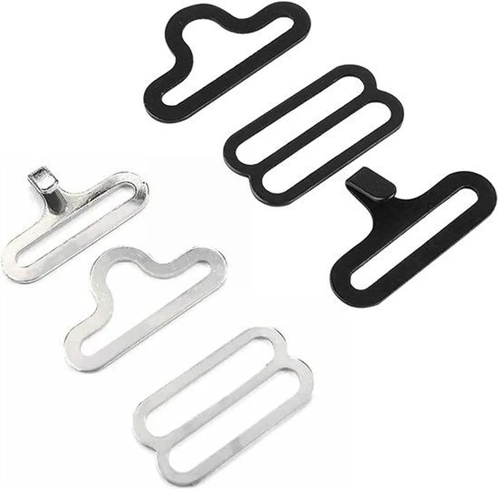 Épingles à cheveux pour chignons et tresses - Lot de 20 Noir et Argent