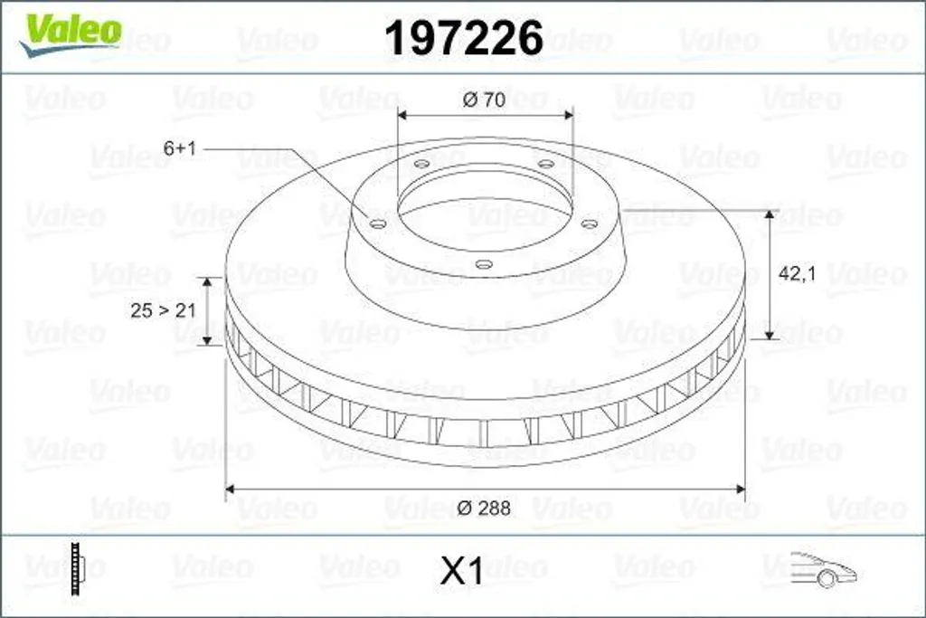 Disque de frein pour Opel Calibra et Vectra - Remplacement d'origine