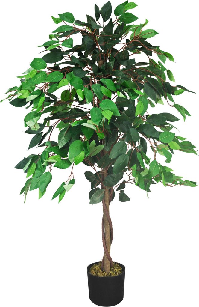 Decovego Künstlicher Ficus Benjamin, Kunstpflanze, Produktbild 