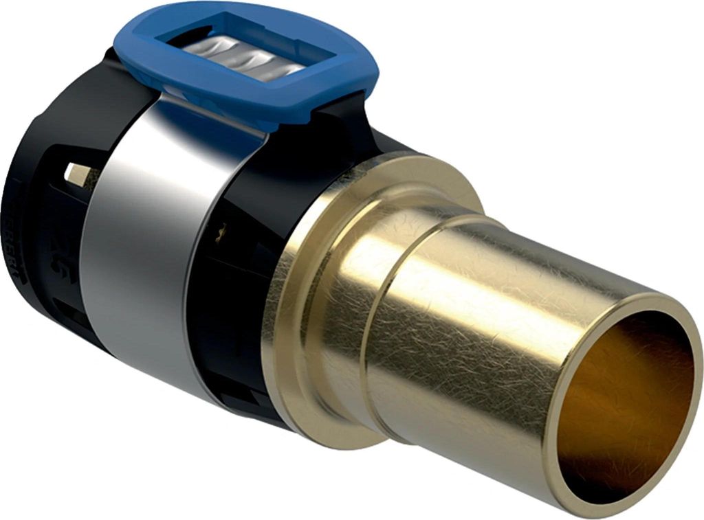 Geberit GE FlowFit Übergang, Mapress RG+, mit Einschubende, d40 x 35mm, 1 Stk.