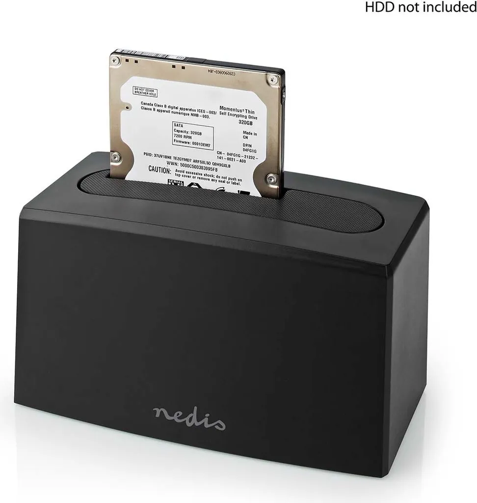 Station d'accueil disque dur USB 3.2 transfert rapide 5 Gbps Nedis