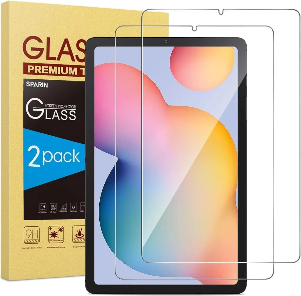 Verre Trempé Galaxy Tab S6 Lite 10.4 - Protection Anti-Rayures Lot de 2