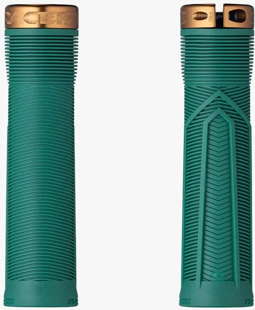 Grips Race Face Chester 34mm : Anti-Vibration et Confort Vert Kashmoney