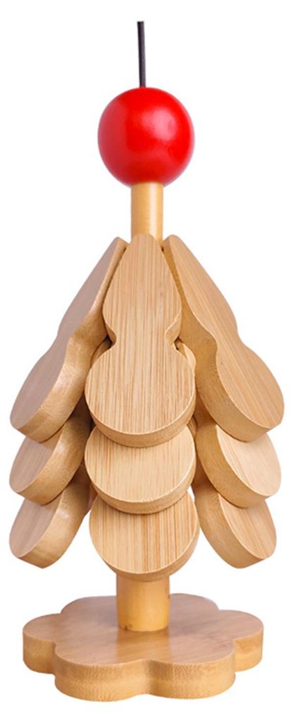 Set faltbarer Untersetzer aus Holz in Baumform, hitzebeständig, dekorativ, ideal für Küche und Restaurant