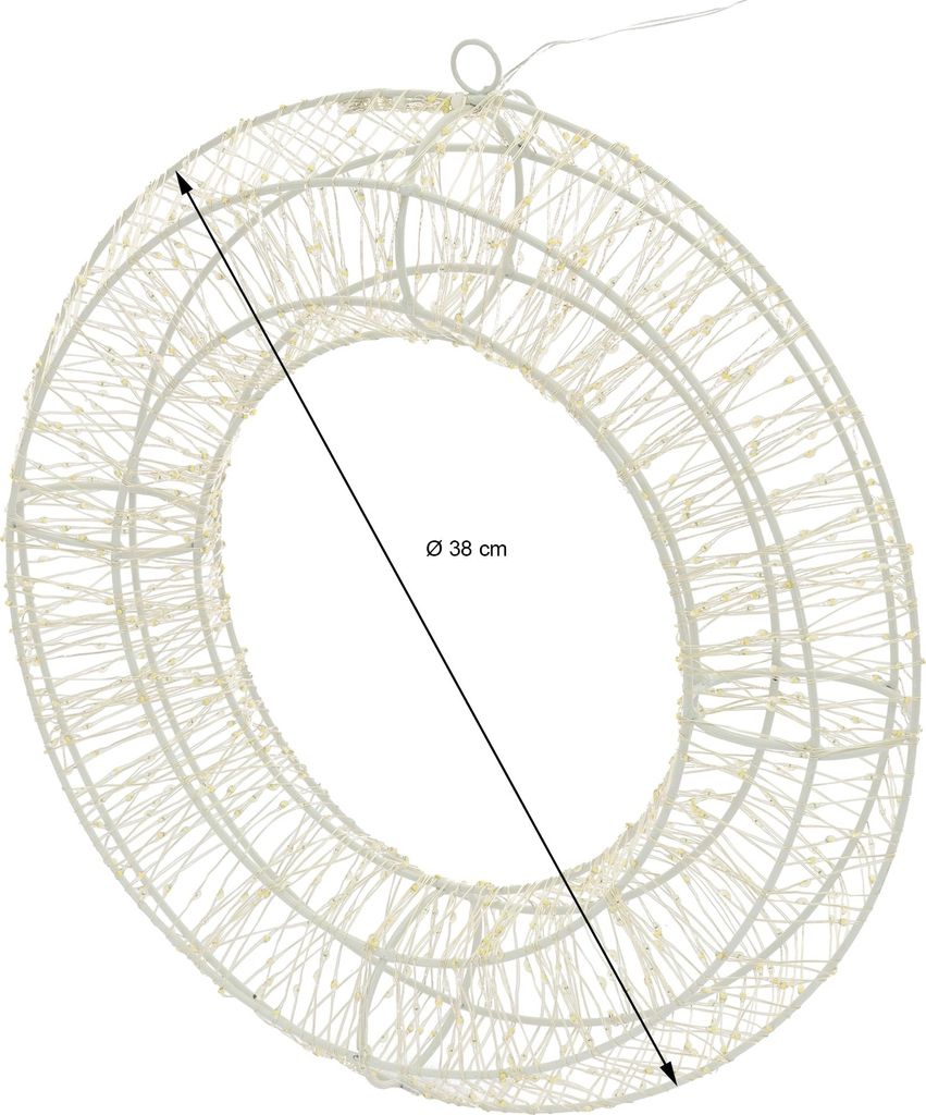 960er LED-Kranz - Ø = ca. 38 cm Produktbild 10
