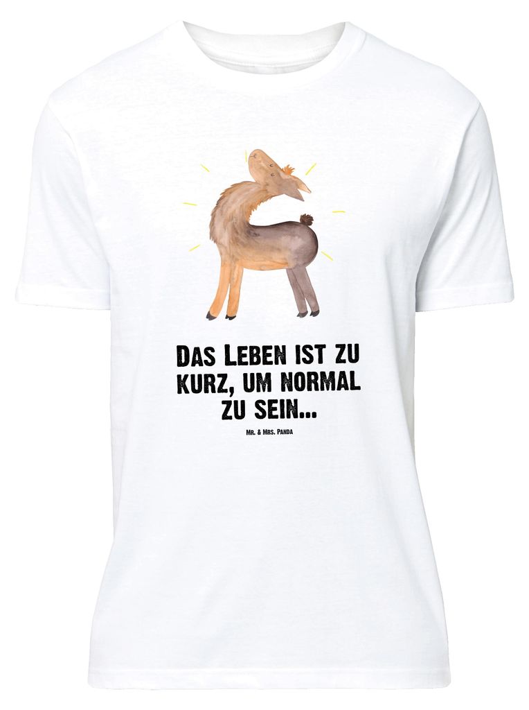 Mr. & Mrs. Panda Größe L T-Shirt Lama Stolz - Weiß - Produktbild 