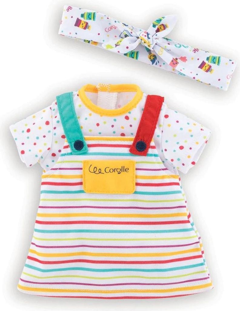 Corolle Puppenkleid Little Artist mit Stirnband für Ma Corolle Puppe 36 cm - Puppenkleidung