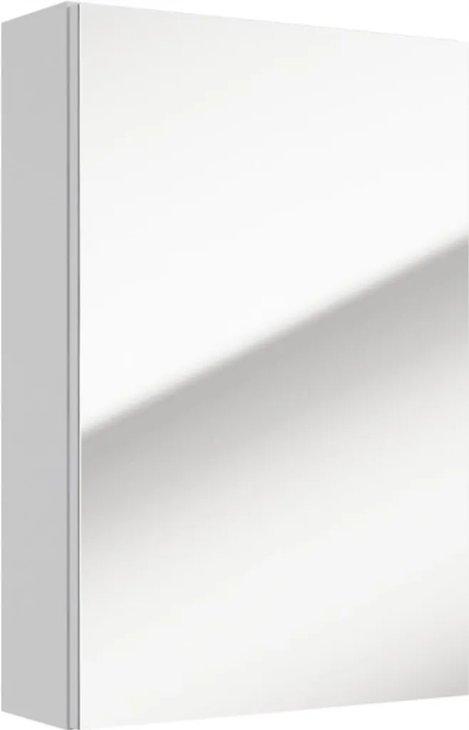 Armoire de toilette miroir blanc brillant 60 cm DomoDomo Salsa compacte