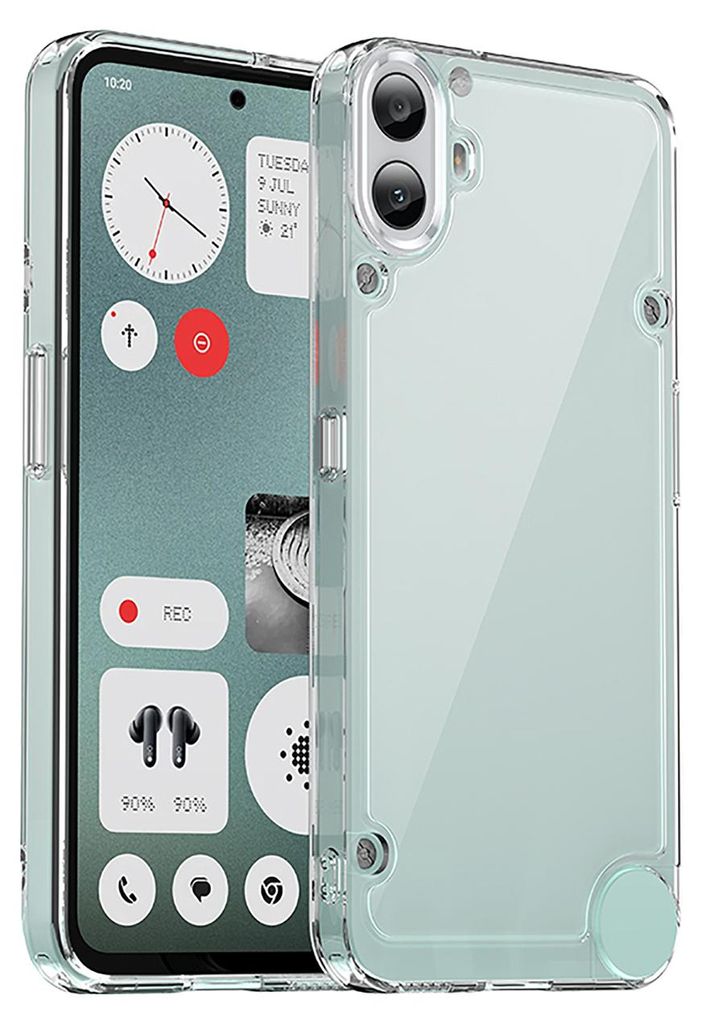 Schutzhülle für Nothing CMF Phone 1 Klar Rückseite Stoßfeste TPU Silikon Bumper Hülle Transparent
