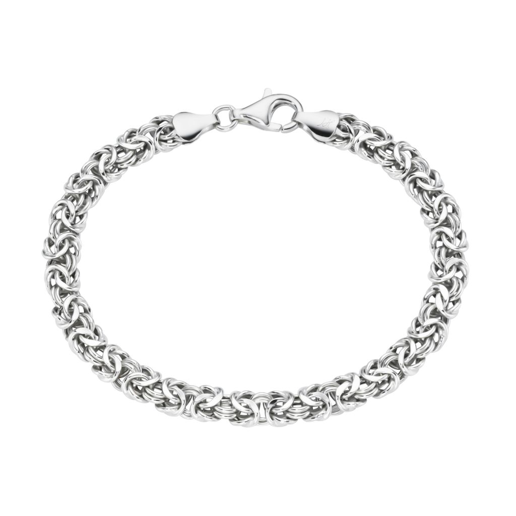 Smart oval, Silber Königskette, Armband Jewel