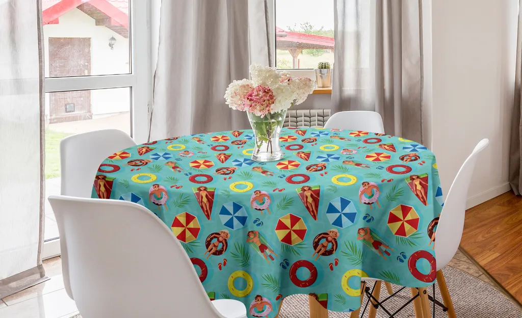 Tovaglia Rotonda 150 cm ABAKUHAUS Pool Party | Design Divertente