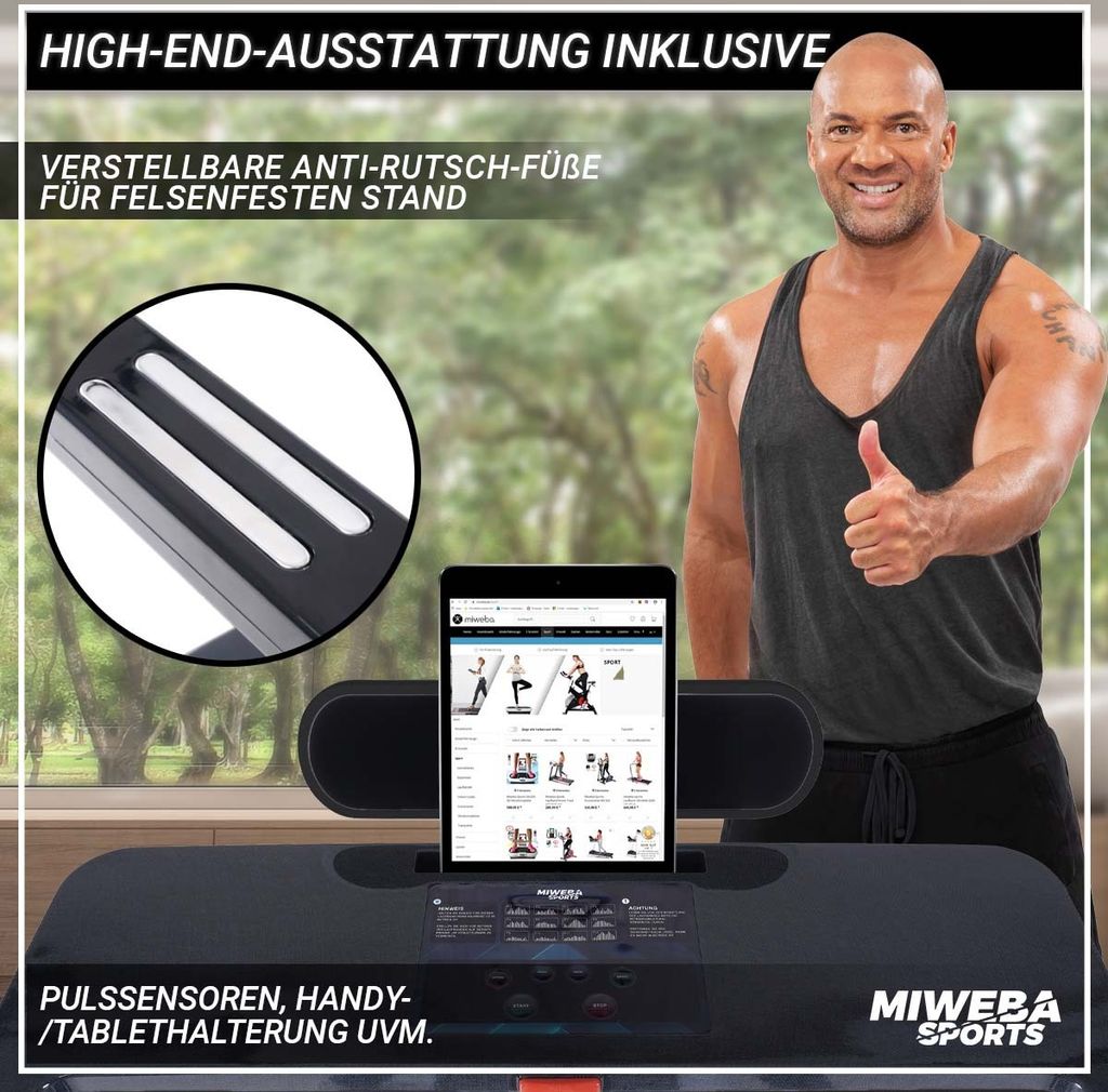 Miweba Sports Profi Laufband HT500 | Elektrisch - Klappbar Produktbild 7