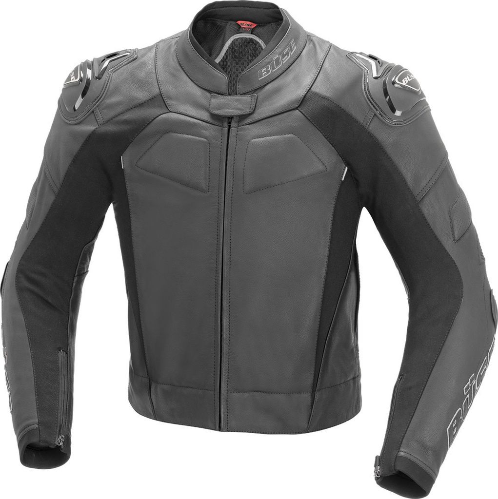 Büse Assen Motorrad Lederjacke, schwarz, 56