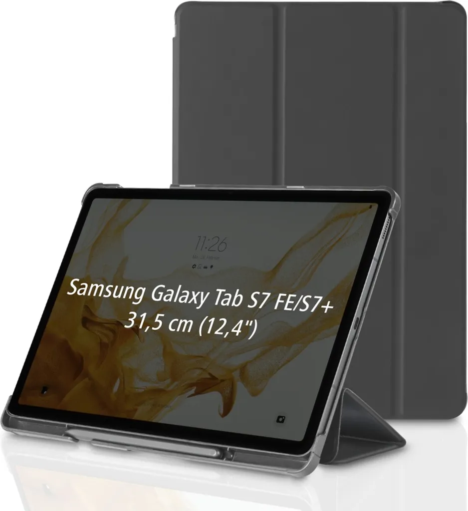 Cover Hama per Galaxy Tab S7 FE 12.4" - Sottile, Nera, Perfetta - 18