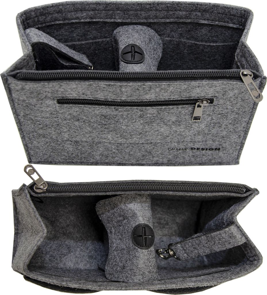 Handtaschen Organizer 23x10x16 cm Filz Tasche Innentasche Produktbild 