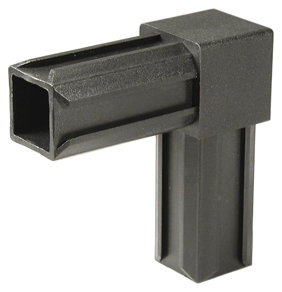 Alberts 859831, koleno pro potrubí, 90°, plast, černé Obrázek produktu 