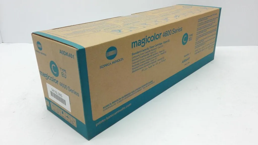 Toner Cyan Konica Minolta Magicolor 4600 A0DK451 d'origine - 4