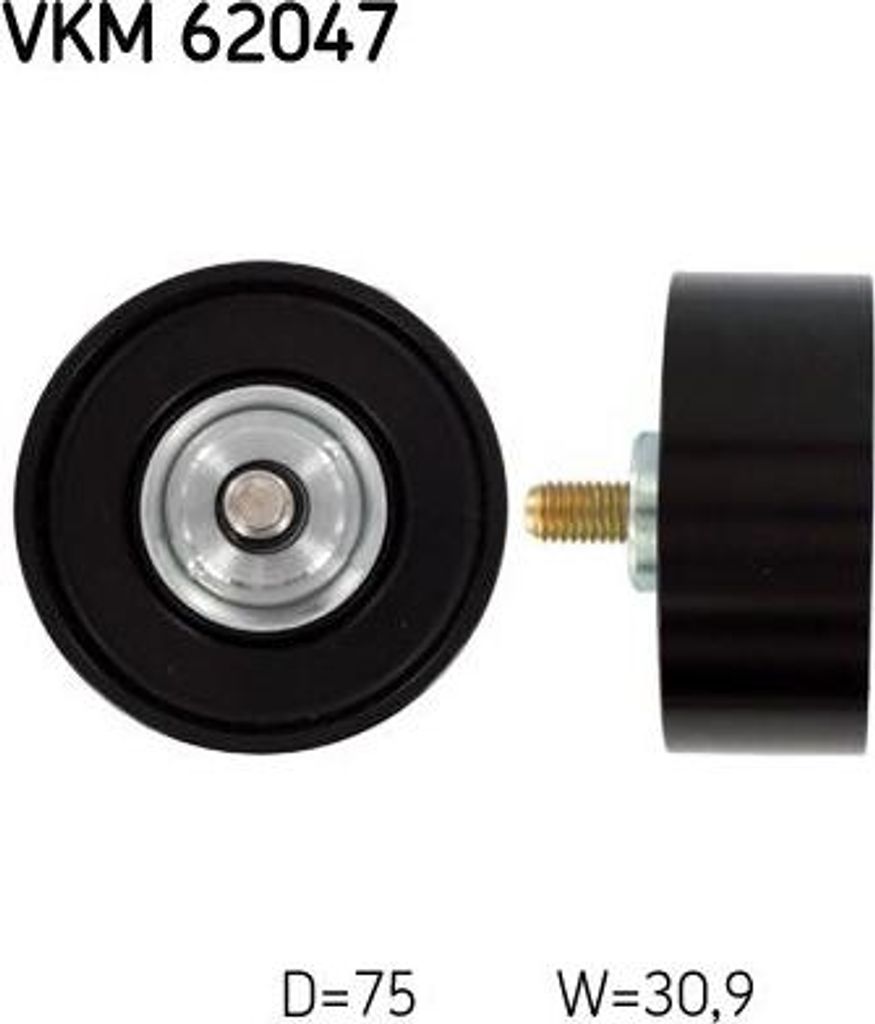 SKF VKM 62047 Umlenk-/Führungsrolle, Keilrippenriemen OE 11925JK21A kompatibel mit 350 Z, 370 Z, GT-R