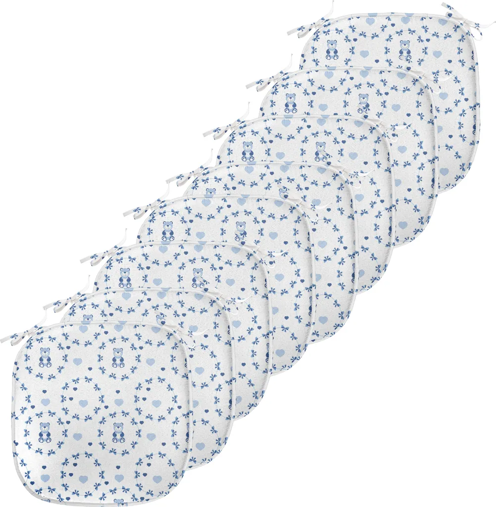 Galette de Chaise Anti-Glisse et Imperméable pour Cuisine, Pack de 8