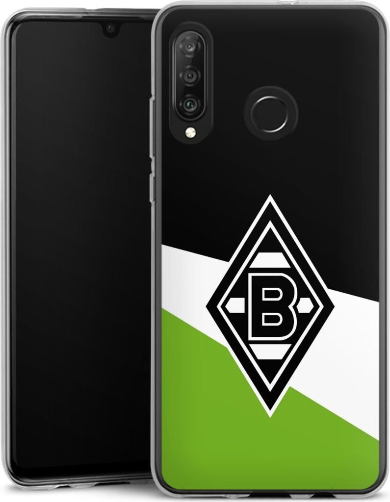 DeinDesign Handyhülle für Huawei P30 Lite New Edition Silikon Hülle Case Smartphone Schutzhülle Borussia Mönchengladbach Gladbach Offizielles ...