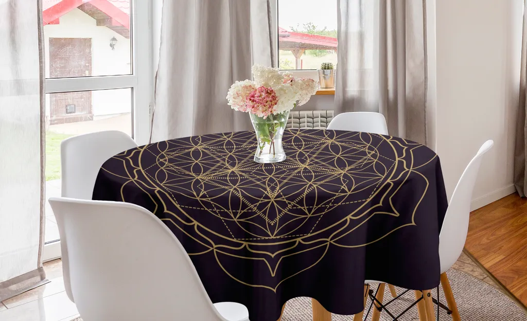 Tovaglia Mandala Rotonda 150cm ABAKUHAUS - Arredo Cucina Premium