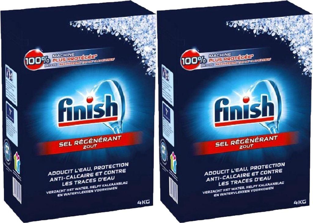 Finish Geschirrspülsalz - Regular - 4 kg - 2 Stück - Produktbild 