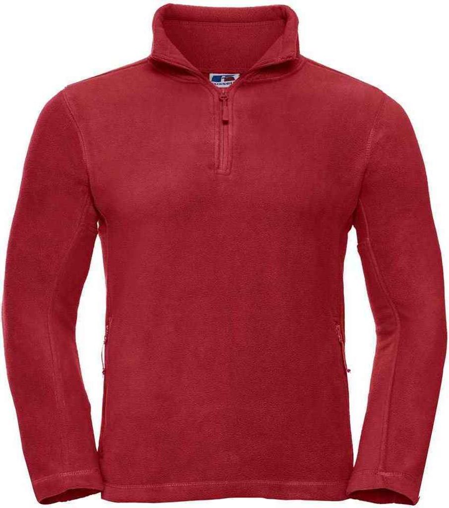 Russell - Fleece-Oberteil Reißverschluss für Herren - Für Außen PC5938 (S) (Rot)