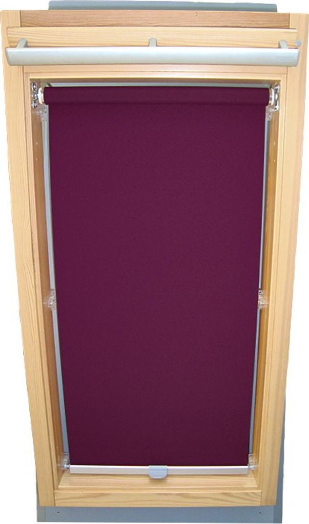 Rollo für VELUX Dachfenster Sichtschutz mit Haltekrallen GGL/GPL/GGU/GPU - CK04 - lila