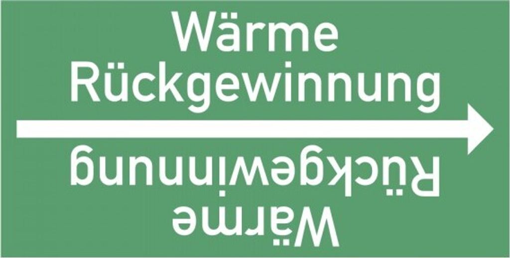 Dreifke Rohrleitungsband Wärme Rückgewinnung, DIN 2403, ab Ø 15mm, grün/weiß...