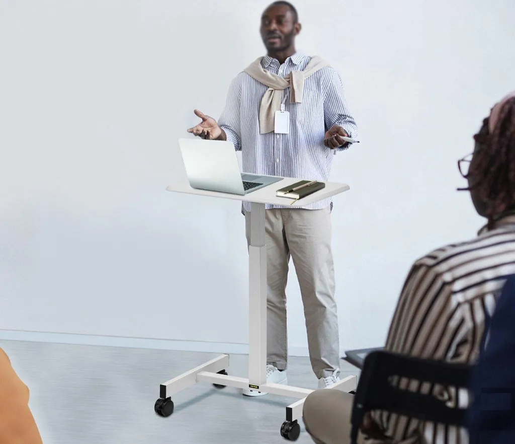 Bureau assis-debout blanc : la solution contre la sédentarité au bureau