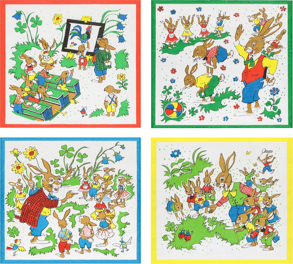Betz 12er Pack Kindertaschentücher Größe 28x28 cm Farbe - Produktbild 