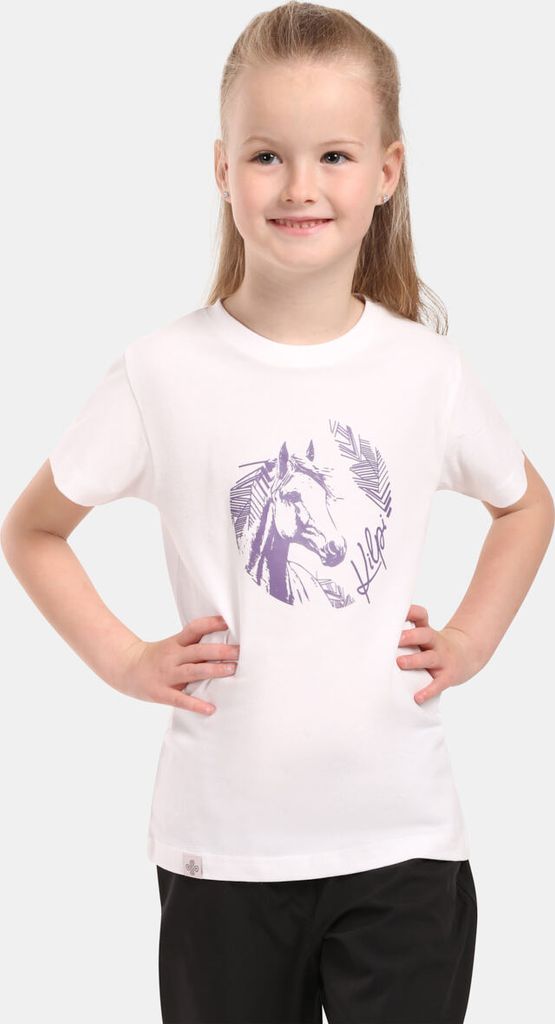 Mädchen T-Shirt aus Baumwolle Kilpi MALGA-JG, WEISS, Größe 152