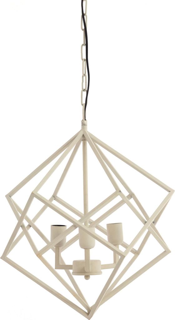Light & Living - hängeleuchte - Drizella - beige - metall - große esstischlampe - E27 - 2919143