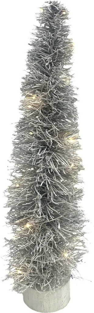 Sapin de Noël blanc 60cm sans perte d'aiguilles - Arbre perle stable