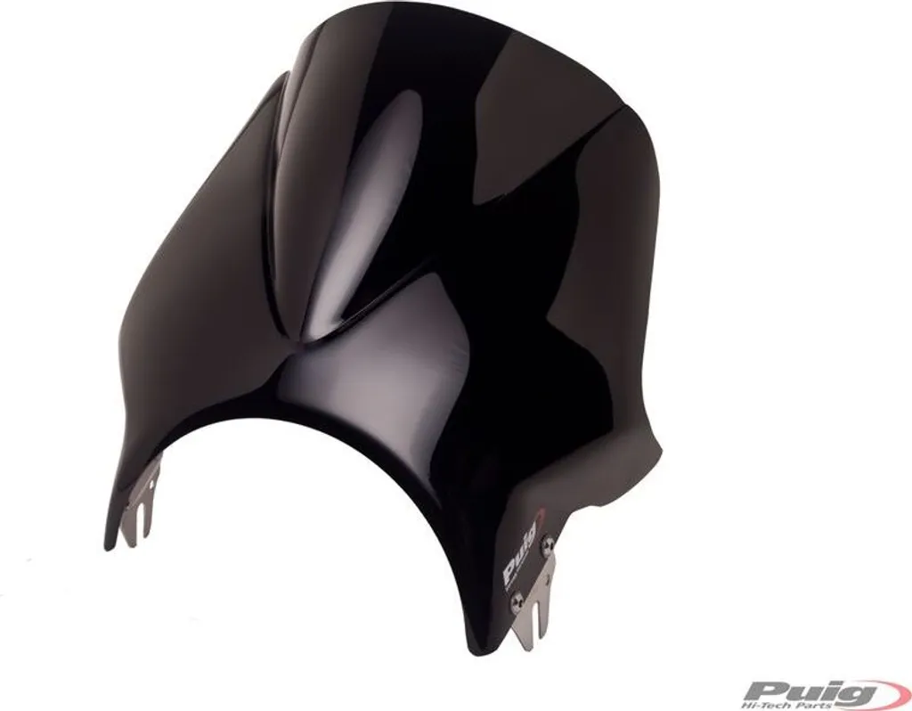 Réduire la fatigue vent moto Kawasaki avec saut-de-vent PUIG Windy Noir