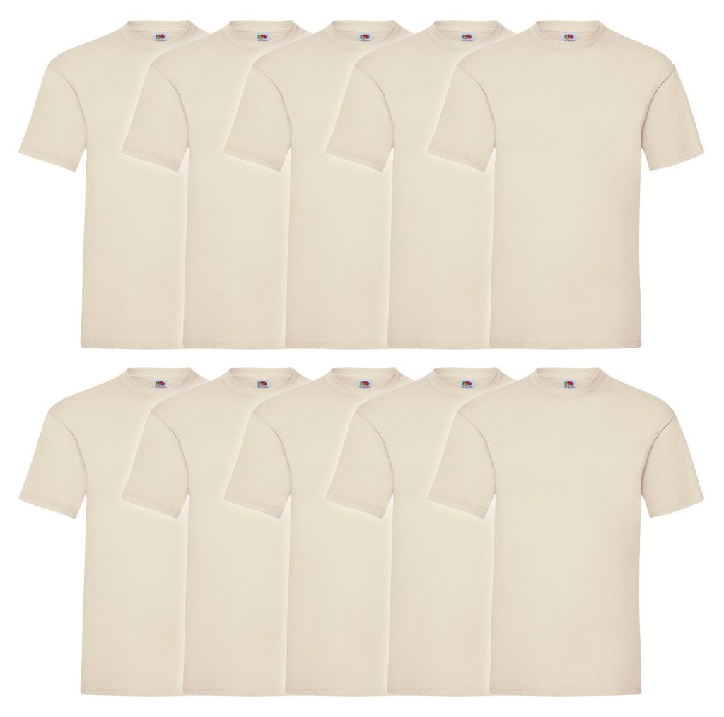 10er Pack Fruit of the Loom Valueweight T-Shirt Farbe: Produktbild 