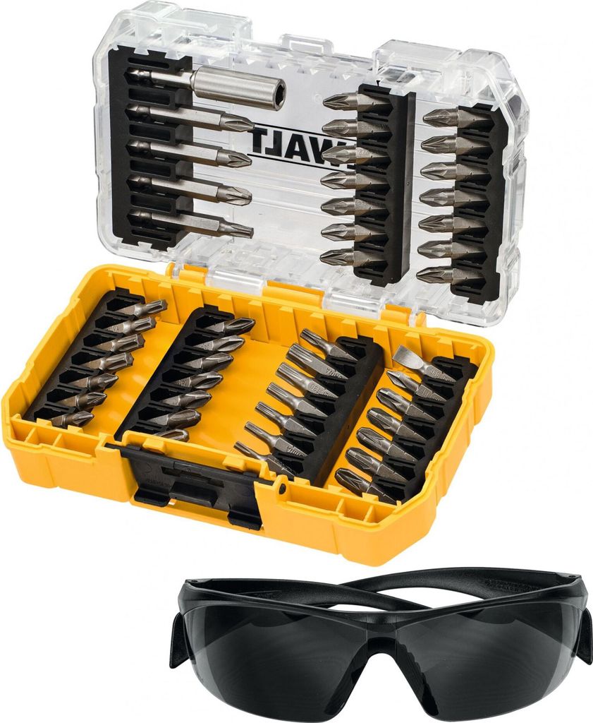 DeWalt DT70703-QZ 47-teiliges Bit-Set + Sonnenbrille