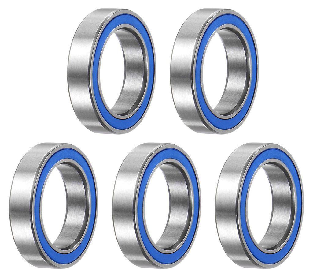 5 Stš¹ck 6701-2RS Rillenkugellager, 12 x 18 x 4mm Z2 Doppelt gummierte Chromstahl-Lager, Blau