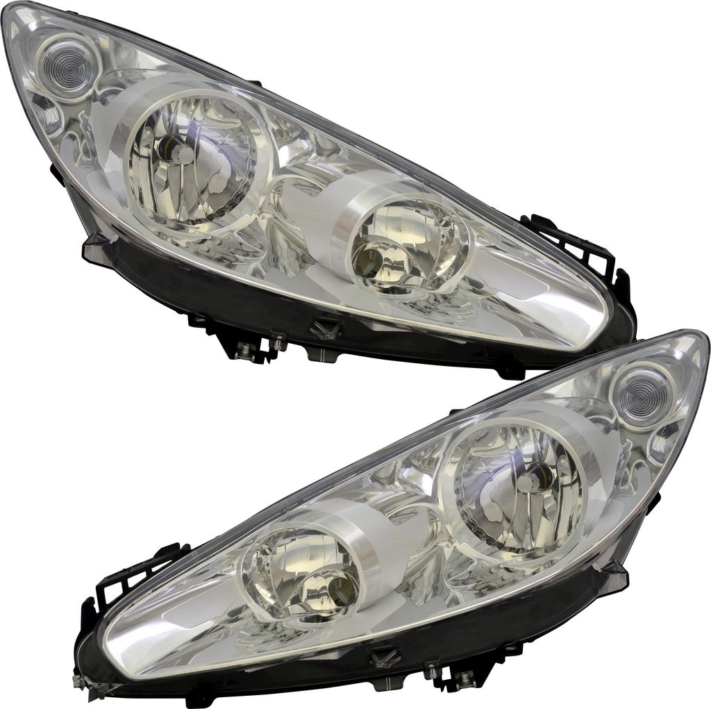 TYC Scheinwerfer Set für Peugeot 308 4A/4C CC RCZ H1 H7 P21/5W DRL Motor LWR