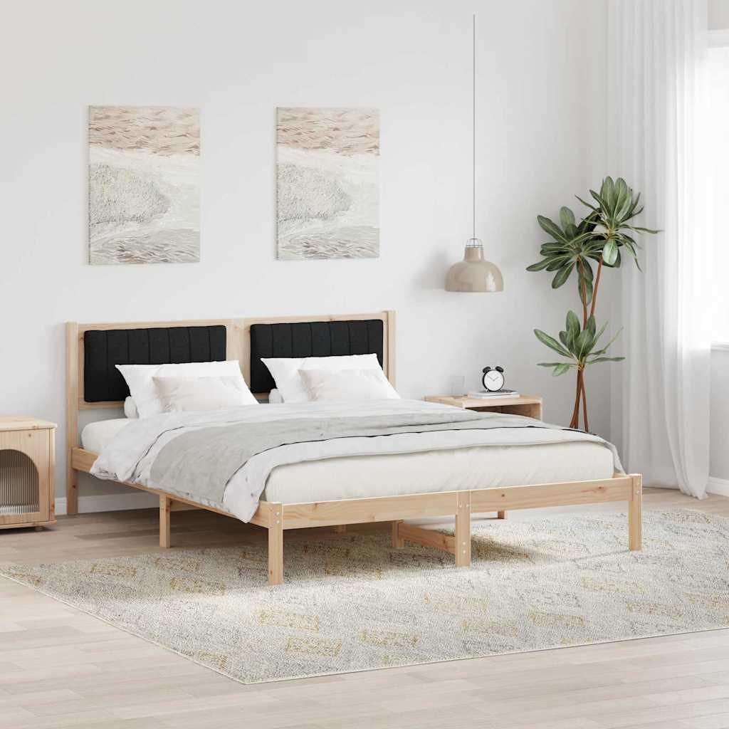 “2026 Moderne“Doppelbett/Jugendbett, Bettgestell mit gepolstertem Kopfteil Schwarz 160 x 200cm - Klassische Betten,Bettrahmen Designermöbel 45...