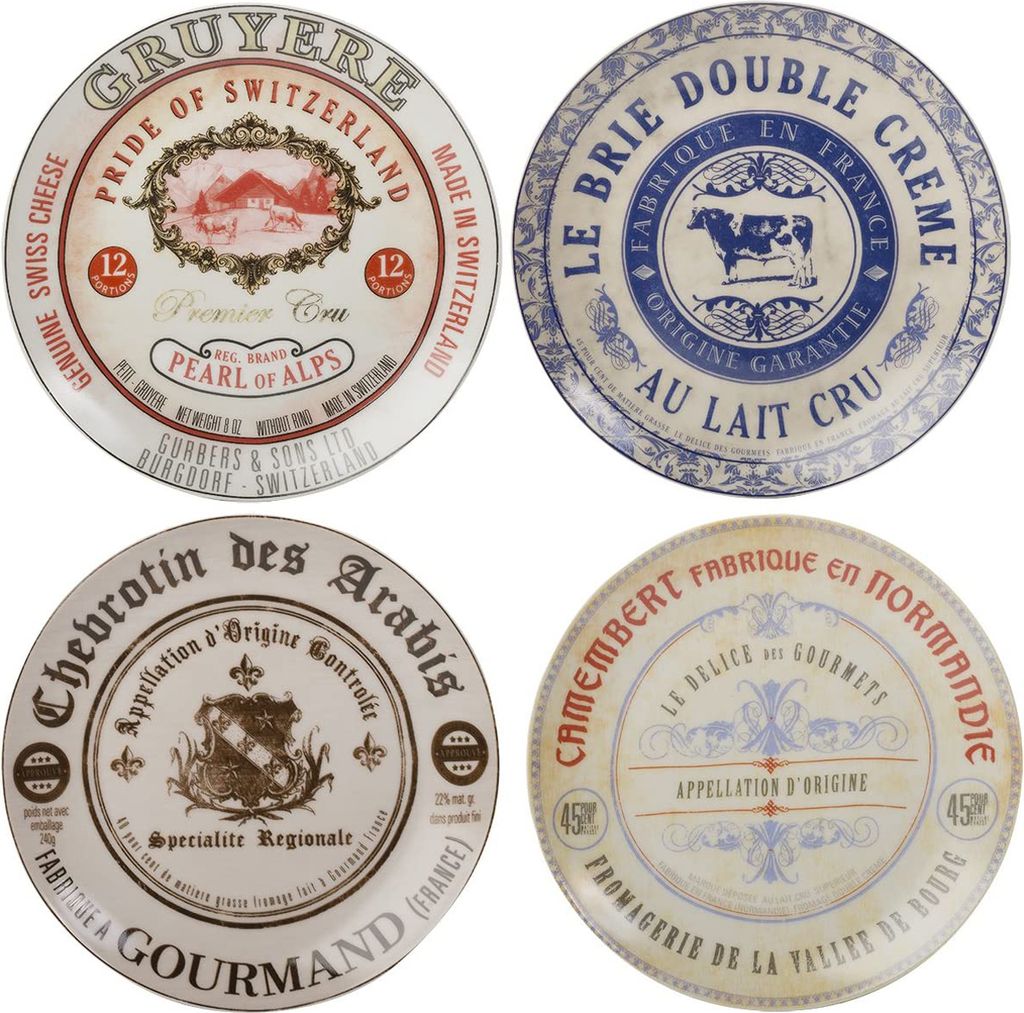 Teller, 4er-Set - 19cm - Käse - Französischer Käse - Artesà Produktbild 
