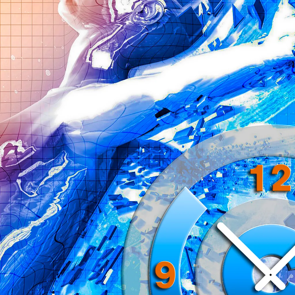 Grande horloge murale design 50x50 cm décorative et silencieuse 3D
