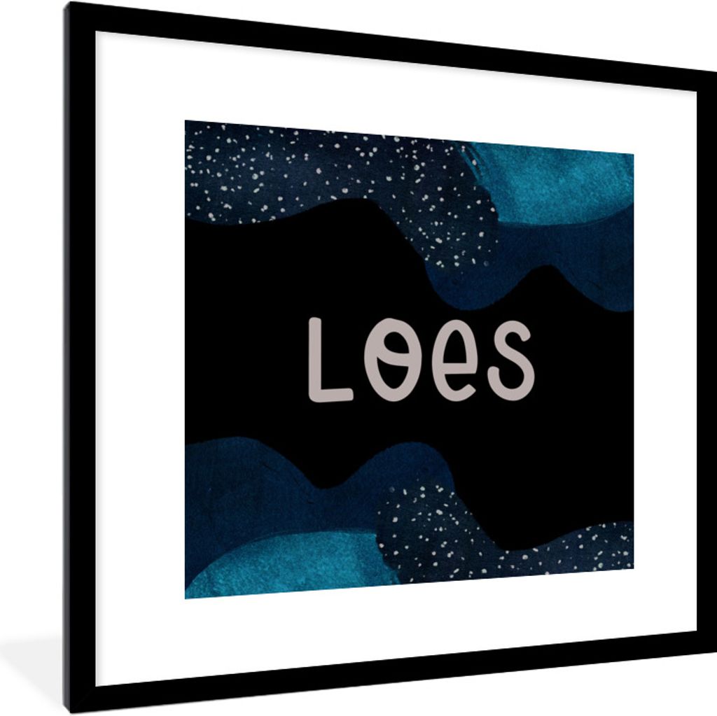 MuchoWow Gerahmtes Poster Loes - Pastell - Mädchen 40x40 cm - Poster mit Schwarzem Bilderrahmen Wandposter Rahmen Foto Bilder - Poster - Plakat ...