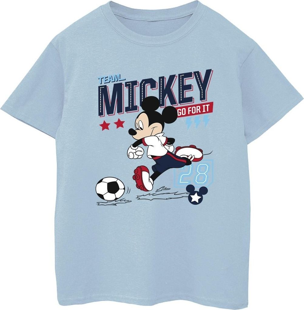 Disney - "Team Football" T-Shirt für Jungen BI28770 (128) (Babyblau)