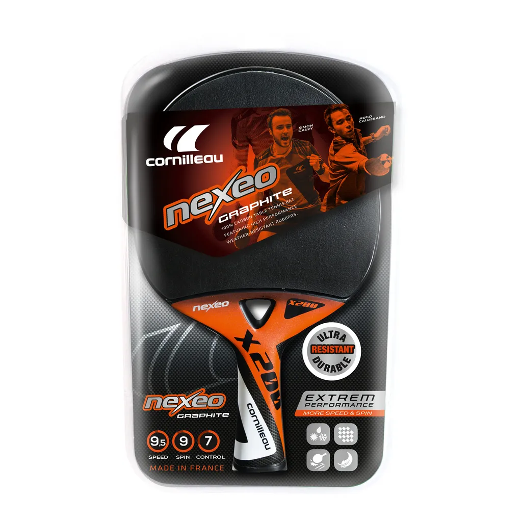 Raquette de tennis de table Cornilleau Nexeo X200 Graphite Extérieur - 2